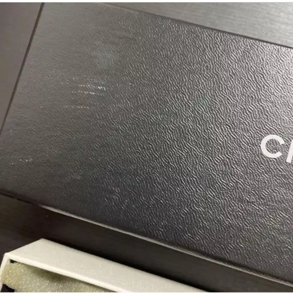 Authentic Chanel Bracelet Bangle Denim Fringe Silver Hardware Navy - Picture 5 of 10